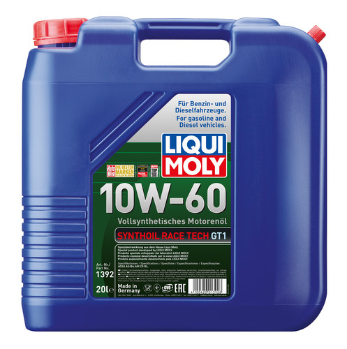 LIQUI MOLY OLEO SYNTH.RACE TECH GT1 10W60  20L